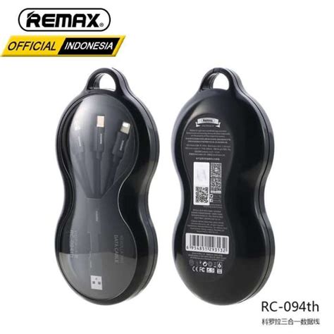 Jual REMAX KEROLLA 3 In 1 Data Cable For Lightning Micro Type C RC