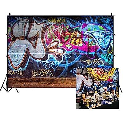 Buy Leowefowa 7X5FT Graffiti Backdrop 80 S Hip Hop Backdrops For