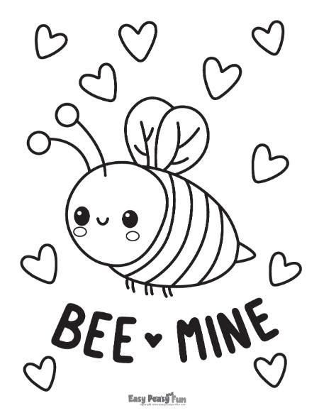 Printable Valentine S Day Coloring Pages Lots Of Free Sheets Easy