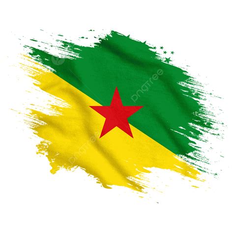 Guiana Francesa Novo Pincel De Bandeira Aquarela Png Guiana Francesa