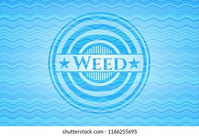 Weed Water Wave Concept Badge Background Stock Vector Royalty Free