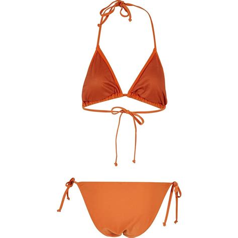 URBAN CLASSICS Recycled Triangle Bikini Оранжевый L купить от рублей в интернет магазине