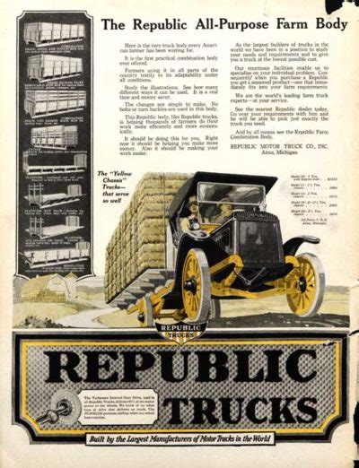 Republic Trucks Ad The Saturday Evening Post