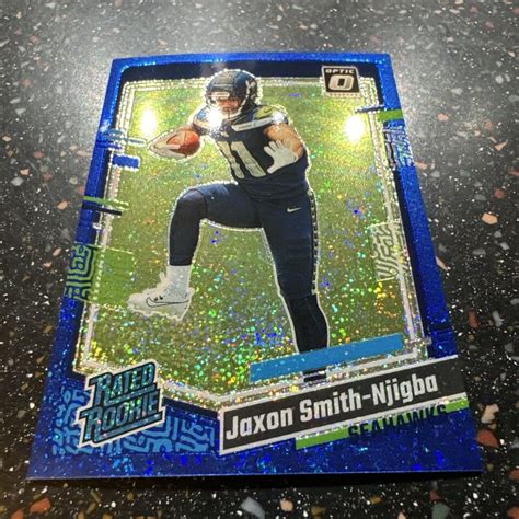 Donruss Optic Jaxson Smith Njigba Blue Glitter Ssp Rated Rookie Rc