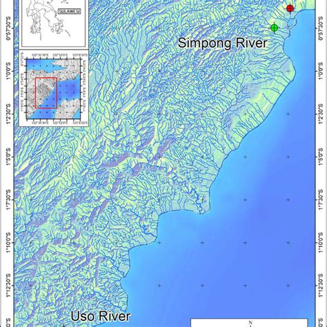 Map Of The Luwuk Banggai Region In Central Sulawesi Showing The