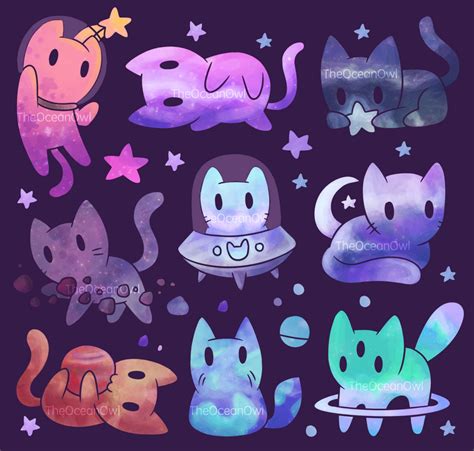 Space Cats By Theoceanowl On Deviantart