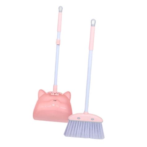 Domelay Children Cleaning Broom Dustpan Set Kids Cleaning Set For