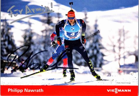 Original Autogramm Philipp Nawrath Biathlon /// Autograph signiert