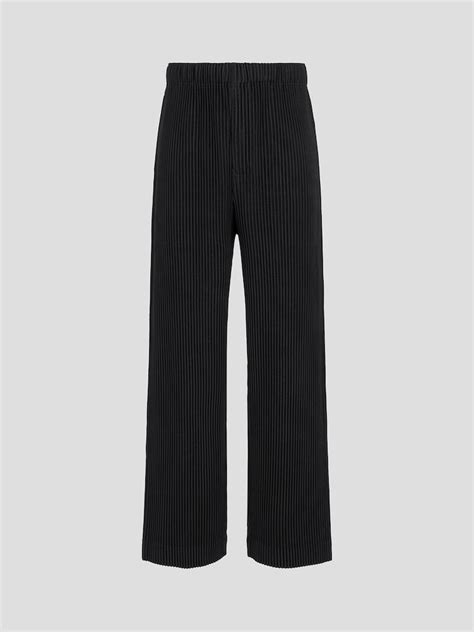 Homme Plisse Issey Miyake Mc March Loose Fit Straight Pants Black│삼성