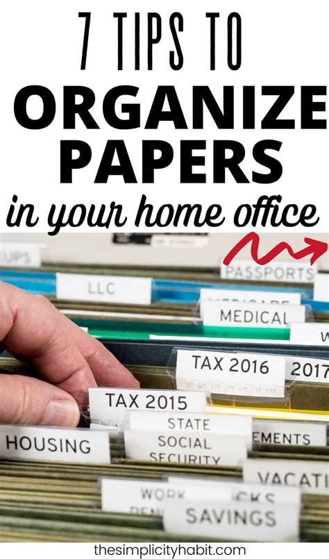 The Best Way To Organize Paper Files 7 Tips For An Efficient Home