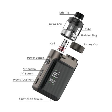 Vaporesso SWAG PX80 Pod Kit 4ml Pods Systems