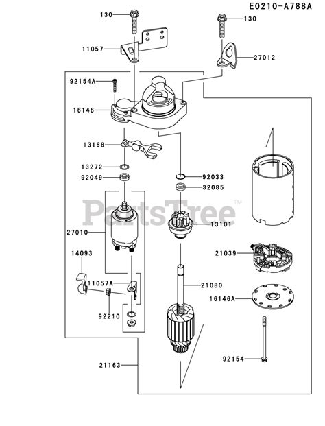 Kawasaki Fx730v Fs00 Kawasaki Engine Starter Parts Lookup With