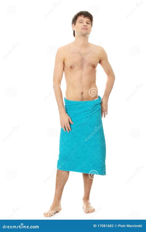 Handsome Young Man With The Towel Stock Photo Image Of Chest Face