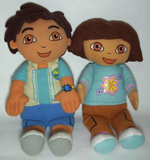 Bebekidsworld: Dora the Explorer and Go Diego Go Plush Dolls