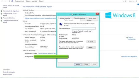 Cambiar El Nombre Del Equipo En Windows 8 8 1 Y 10 YouTube