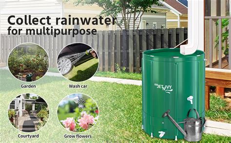 Amazon Kmjetnivy Rain Barrel Anti Collapse Collapsible Rainwater