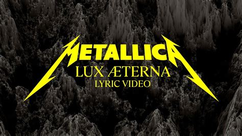 Metallica Lux Terna Official Lyric Video Youtube