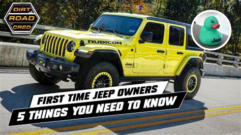 Things To Know For First Time Jeep Owners Youtube