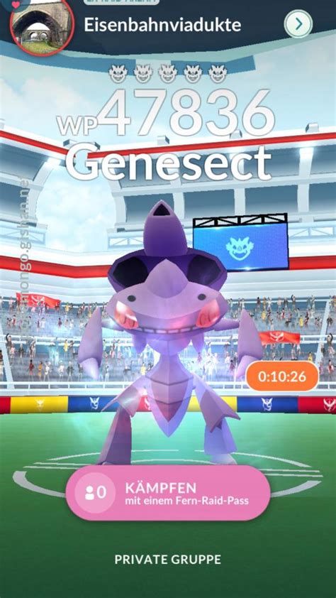 Genesect Raid Boss - Pokemon Go