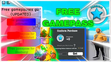 New Free Gamepasses Giver Gui Script Hack No Robux Needed