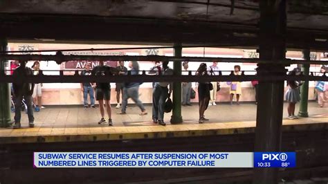 Subway Meltdown Service Resumes After Hour Plus Suspension Of Most