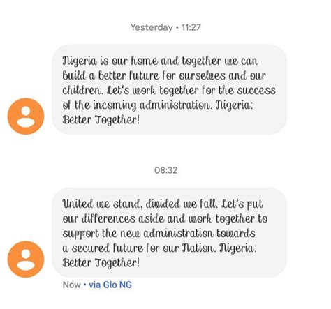 Tinubu APC Supporters Are Begging Nigerians To Support Them Through SMS