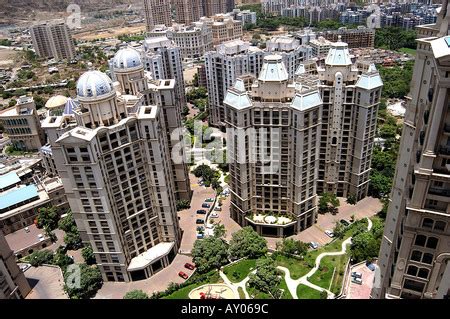 HIGH RISE BUILDINGS HIRANANDANI COMPLEX POWAI MUMBAI MAHARASHTRA INDIA ...