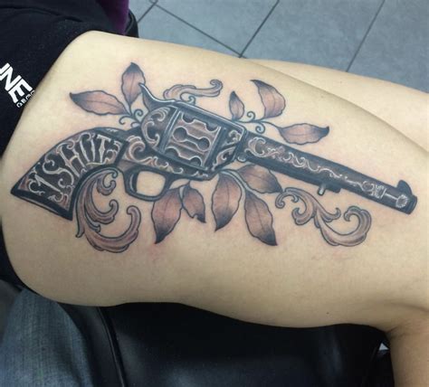 Traditional Revolver Tattoo