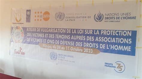 Kindia Onu Droits De Lhomme Guin E Vulgarise La Loi Sur La