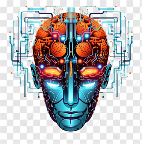 Cybernetic Brain With Digital Circuits Ai Brain Circuit Design