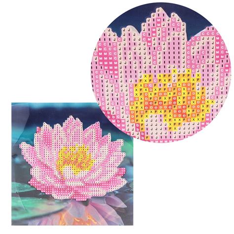 Diamond Painting Gru Karte Strass Seerose Cm X Cm Inkl Zubeh R