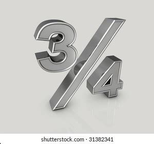 Fraction Three Quarters Stock Illustration 31382341 | Shutterstock