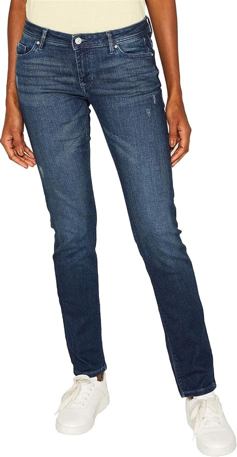 Edc By Esprit Cc B Jean Slim Bleu Blue Dark Wash W L