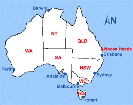 Australia Map Noosa Heads