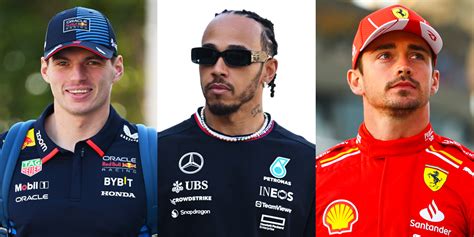 Formula 1 Stars Max Verstappen Lewis Hamilton Charles Leclerc More