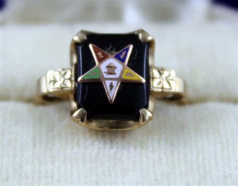 Order Of The Eastern Star Ring Eastern Star Jewelry Eastern Star