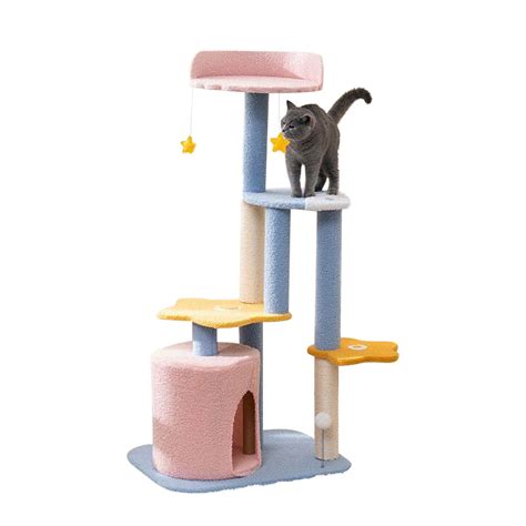 2023 Hot Selling Easy Assemble Durable Multi Level Sisal Cat Activity