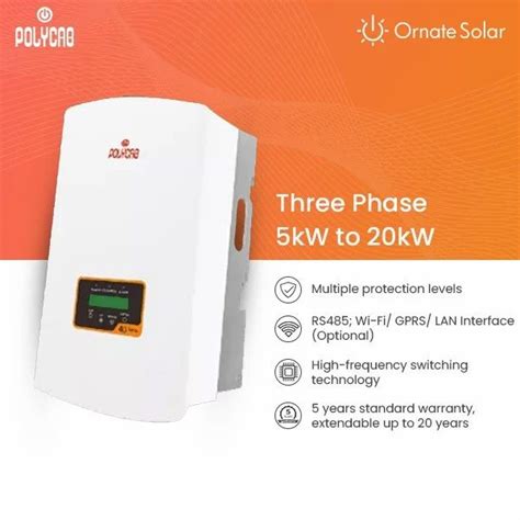 Polycab Three Phase Solar Inverter 5kw To 20kw At Best Price In New Delhi