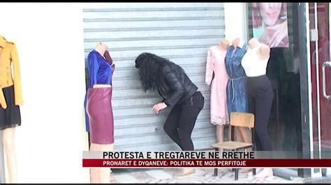 Protesta e tregtarëve në rrethe News Lajme Vizion Plus video