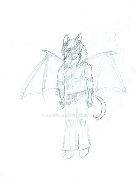 My Fursona Sketch By Batespada On Deviantart