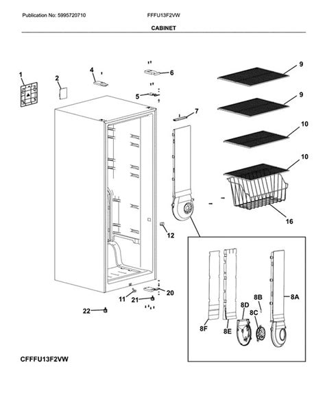 Upright Freezer Parts Diagram