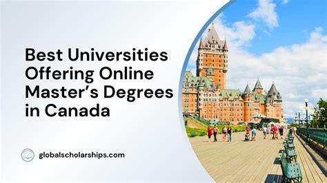 5 Best Universities for Online Master’s Degrees in Canada - Global Scholarships