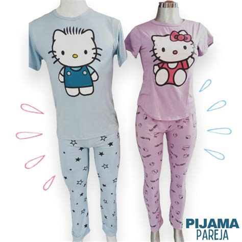 DUO DE PAREJA PIJAMA 4 PIEZAS Comprar En PINK BOX