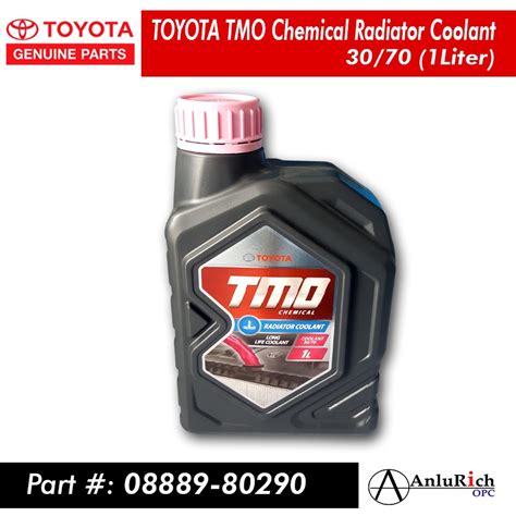 Toyota TMO Chemical Radiator Coolant 30 70 1Liter PN 08889 80290