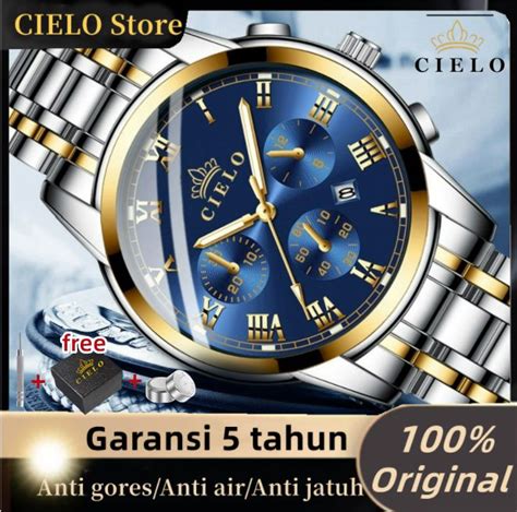 OriginalCIELO Store Jam Tangan Pria Anti Air Orii Merek Mewah Teratas