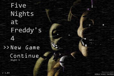 [sfmfnaf] Five Nights At Fredbear Main Menu Remake By Noonelmao On