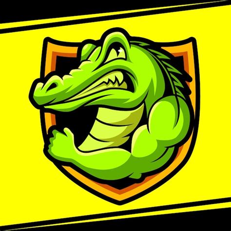 Premium Vector Alligator Strong Mascot Esport Logo Vector Illustration