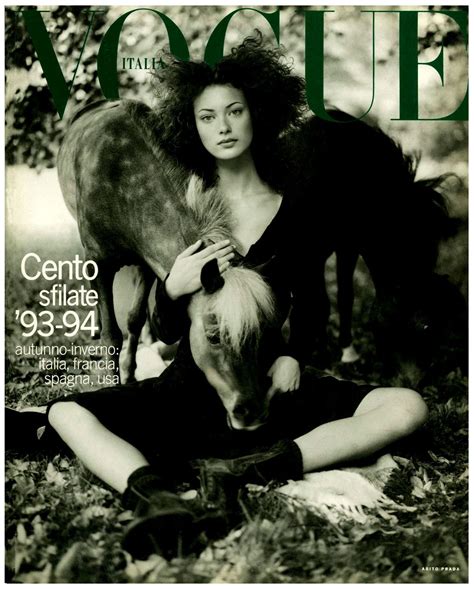 Shalom Harlow By Steven Meisel 1990 In 2022 Fashion Magazine Cover