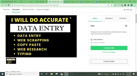 How To Create Data Entry Gig On Fiverr In 2022 Fiverr Freelancing Data Entry Youtube