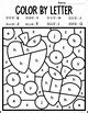 Color By Letter Fall Alphabet Coloring Pages By Lauren Ely Tpt